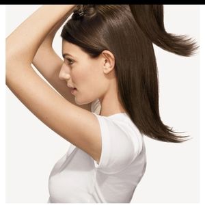 Revlon | Medium brown Clip-Lok Bangs Hair Extension five-tooth comb applicator